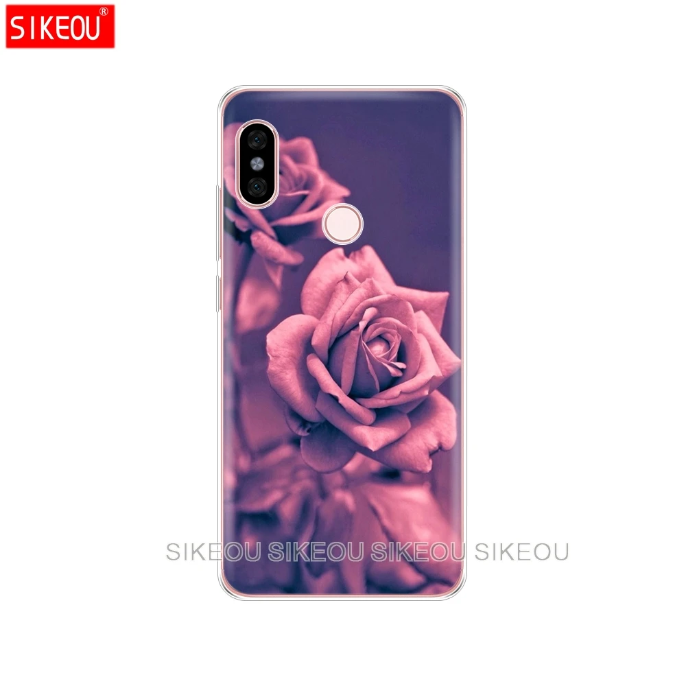 Силиконовый чехол для телефона Xiaomi redmi S2 Y2 6 5 2 3 3s pro PLUS note 4 4X 4A 5A 6A розовый цветок