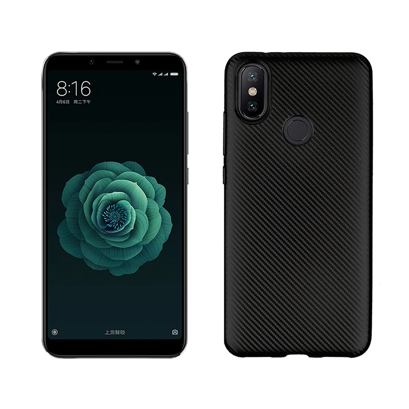 углеродные волокна узор силиконовый чехол на xiomi xiaomi mi 6x mi6x ехлы мягкий