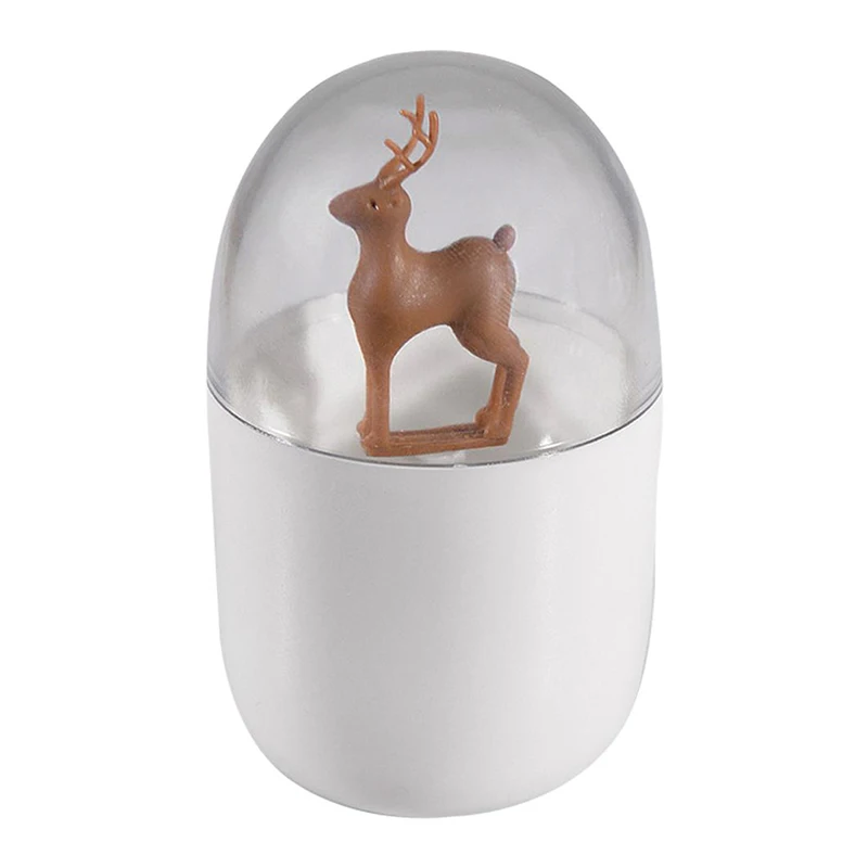 deer Стол Украшен прозрачными растениями/животных зубочистка коробка для хранения хлопка банка для ватных дисков пыль зубочистка контейнер для хранения популярный - Цвет: deer
