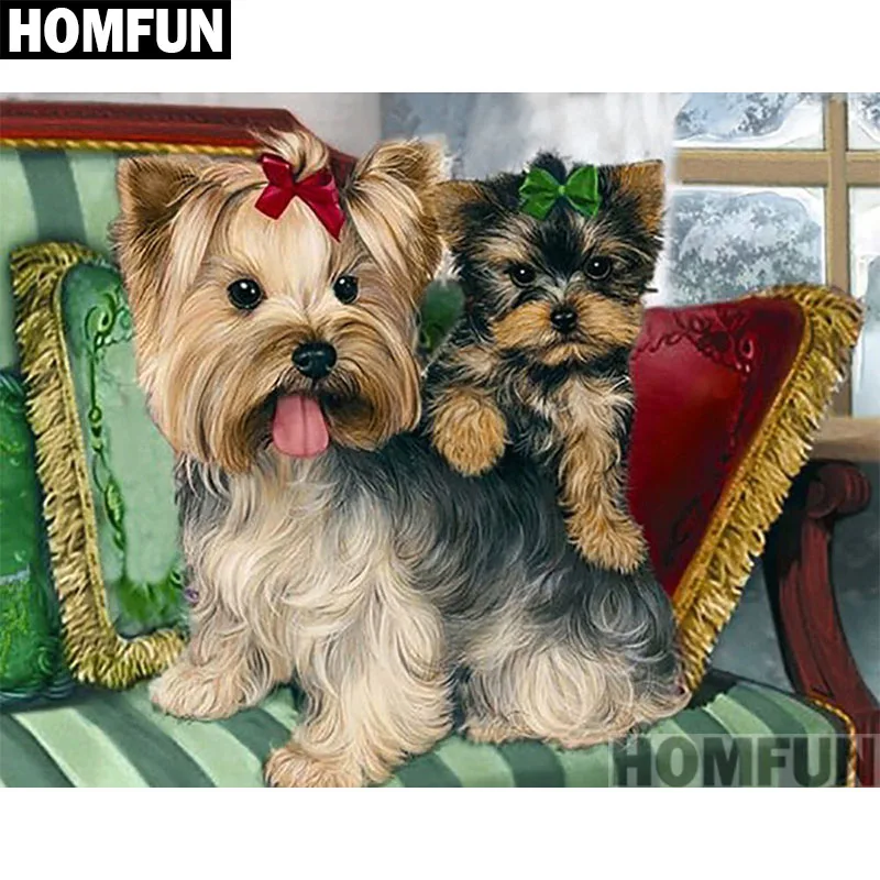 

Картина для алмазной вышивки «милая собака», квадратная/круглая