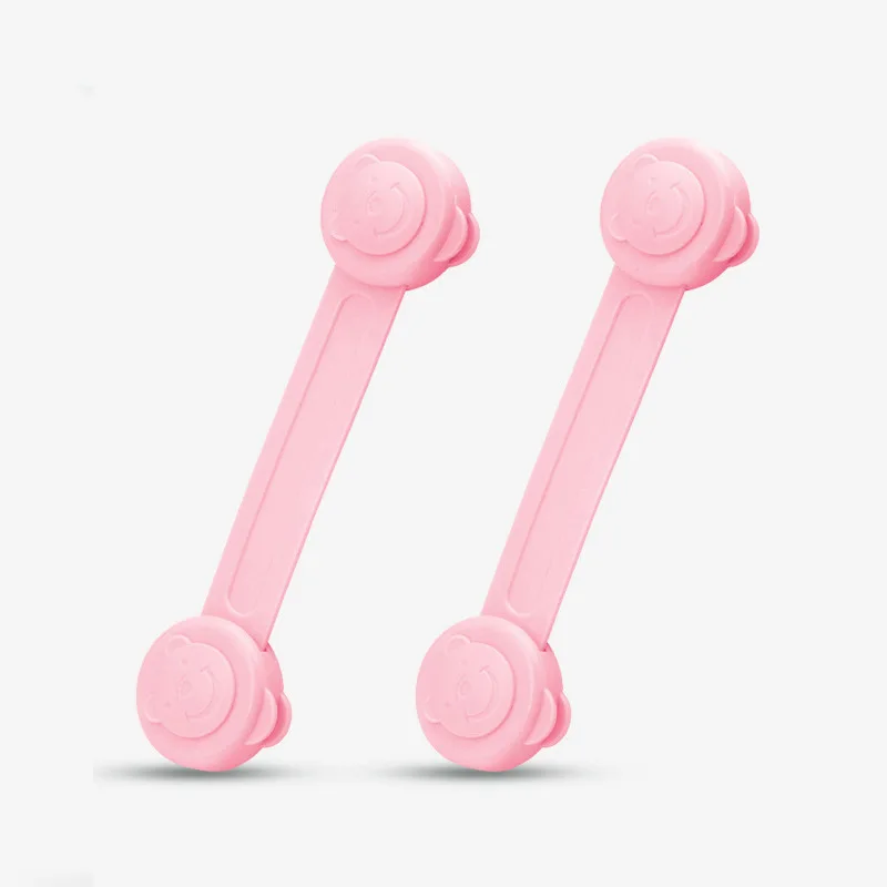 pink bear 3 шт./лот двери Ящики Шкаф медведь в форме Микки замки безопасности для детей Детская безопасность пластиковый замок Дети Безопасные замки - Цвет: pink bear