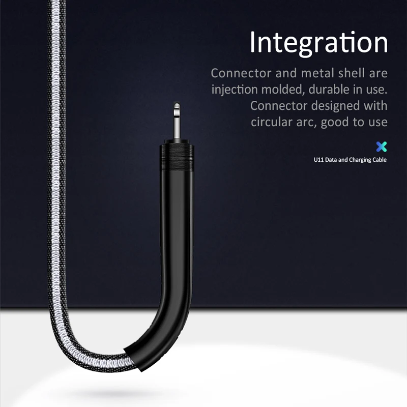 Кабель Micro USB для зарядки и передачи данных iPhone USAMS Type C кабель X XS 8 7 6 plus легкий 2A
