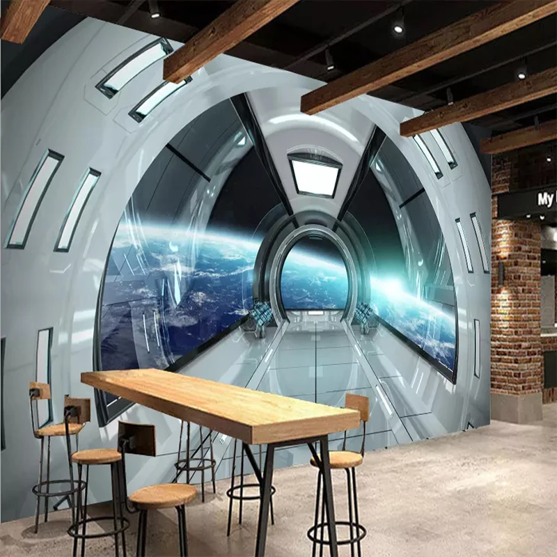 Современный 3d персонаж Вселенная космос капсулы роспись домашний декор