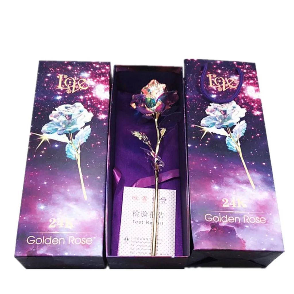 Новый Galaxy Rose с любовной основой вечный Кристальный подарок на день матери лучший