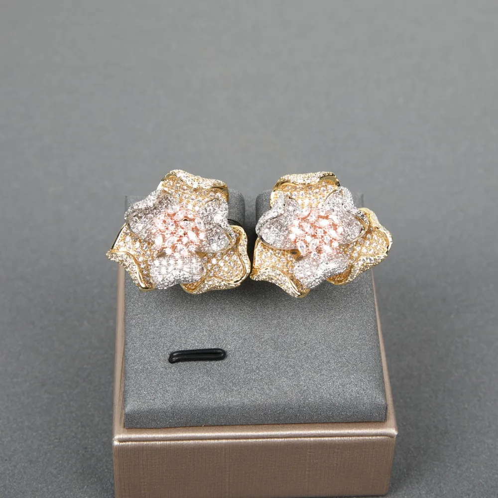 Новое поступление роскошные ювелирные изделия mechoose в форме цветка блестящий