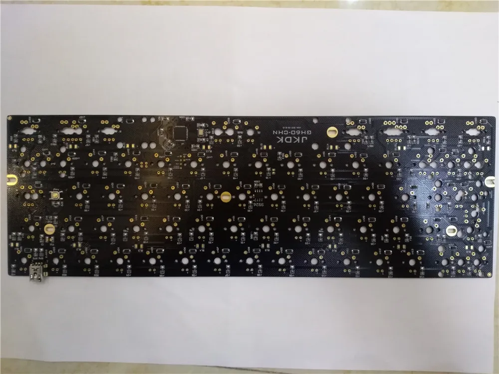 Черная 60 PCB CHN тарелка компактный мини покер совместимый с satan gh60 DIY механические