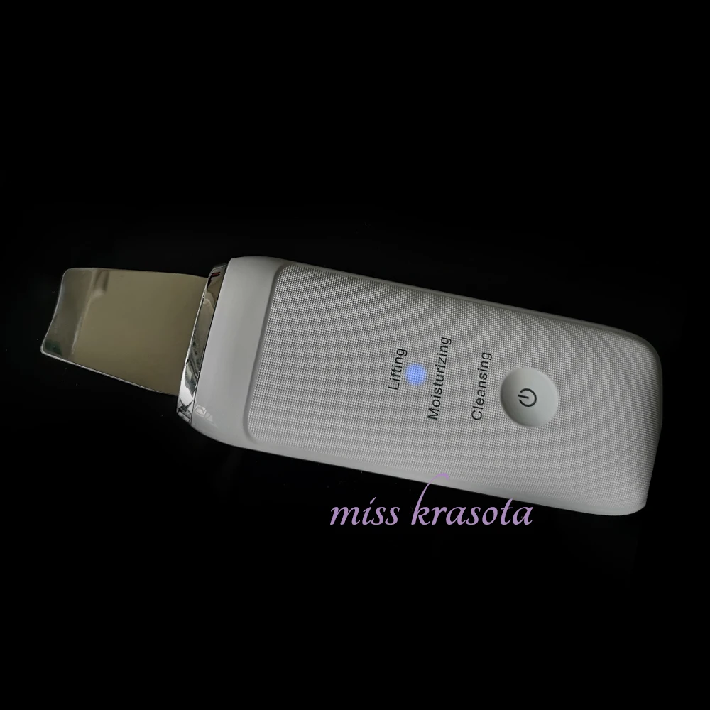 Ультразвуковой скребок для кожи Глубокая очистка пилинга лица лопатка