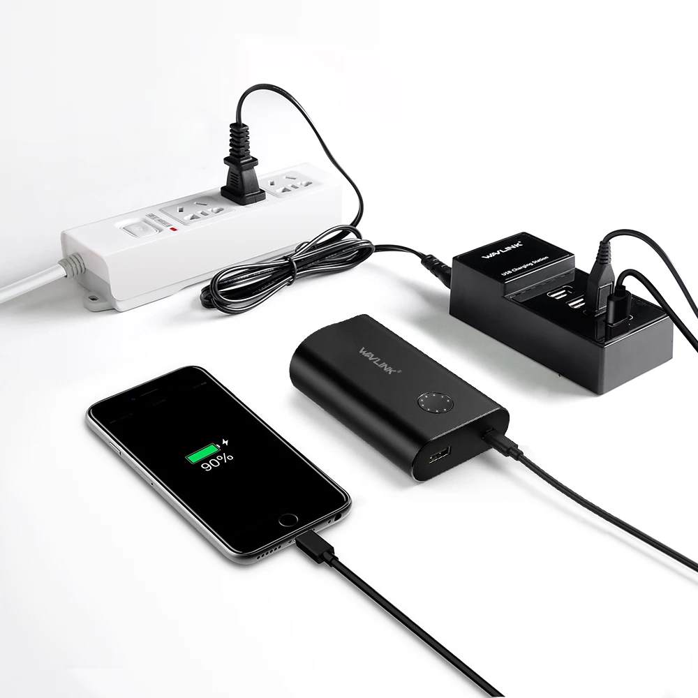 Сетевое зарядное устройство Wavlink с 4 портами USB 3 0 зарядная станция адаптером