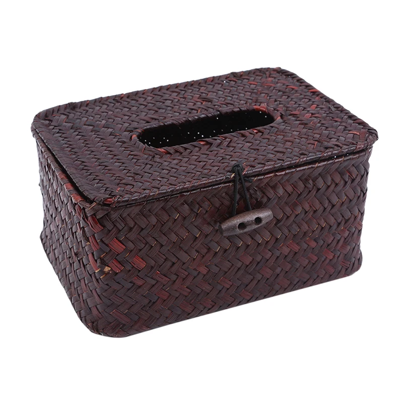 Straw Tissue Box Napkin Holder Cover Car Boxes Living Room Creative servilletero | Дом и сад