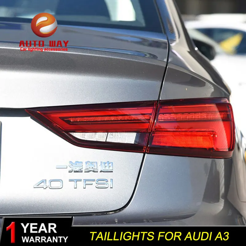 Автомобильный Стильный чехол для задних фонарей для Audi A3 S3 2013- задние фонари светодиодный задний фонарь для автомобиля Audi A3 S3 задний фонарь светодиодный задний фонарь