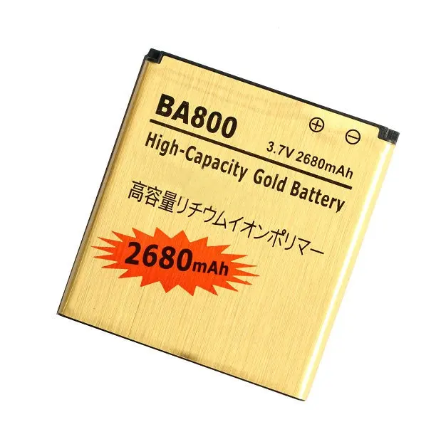 1x2680 mAh BA800 Золотой сменный литий ионный аккумулятор для V S Nozomi ARC HD LT26i LT26 LT25i AB 0400 +