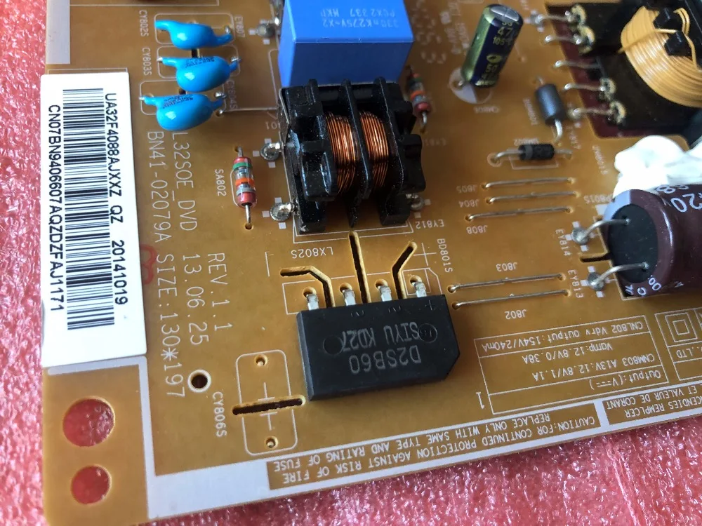 Новый оригинальный для samsung UA32F4088AJ UA32F4088AR плата питания BN41-02079A BN94-06607A | Электроника