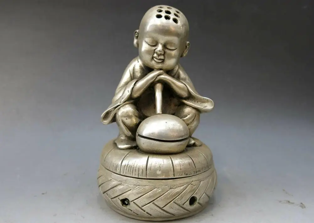 

7-дюймовая китайская Серебряная фотосессия, тонкая фотолампа, статуя