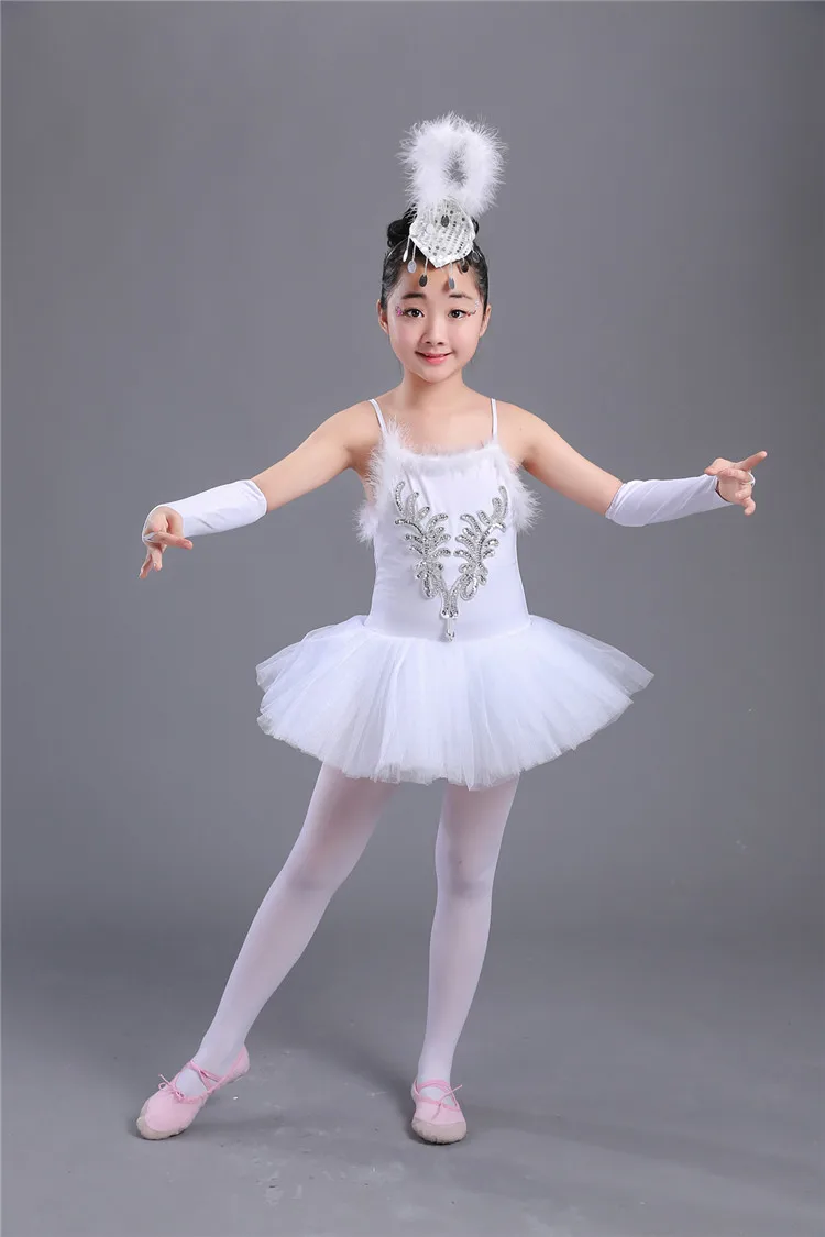 Professional White Swan Lake Ballet Tutu Costume Girls Children ...