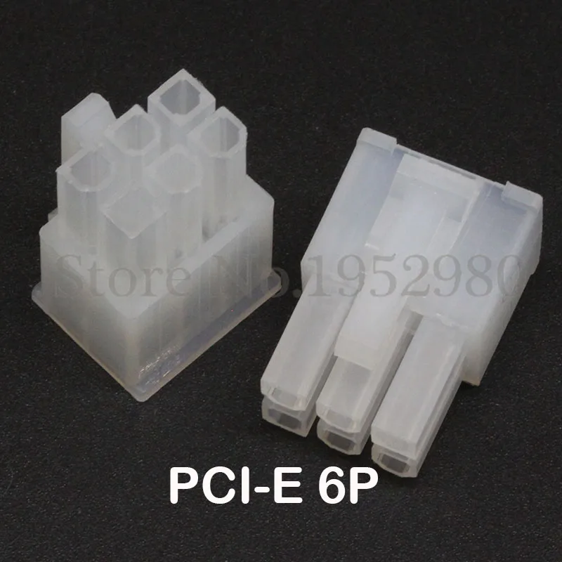 20 комплектов 4 2 мм разъем для ПК Компьютерная видеокарта PCI E GPU 6Pin 5557 Мужской