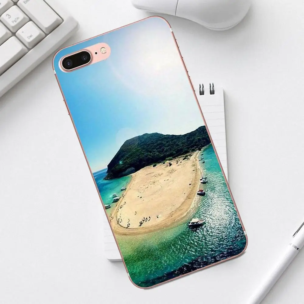 Греческий Санторини морской чехол для iPhone 4 4S 5 5C SE 6 6S 7 8 Plus X XS Max XR Galaxy A3 A5 J1 J3 J5 J7