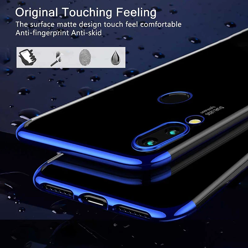 Cover For Huawei P Smart 2019 Case Silicon mask soft plating TPU shockproof Transparent bumper on case coque |