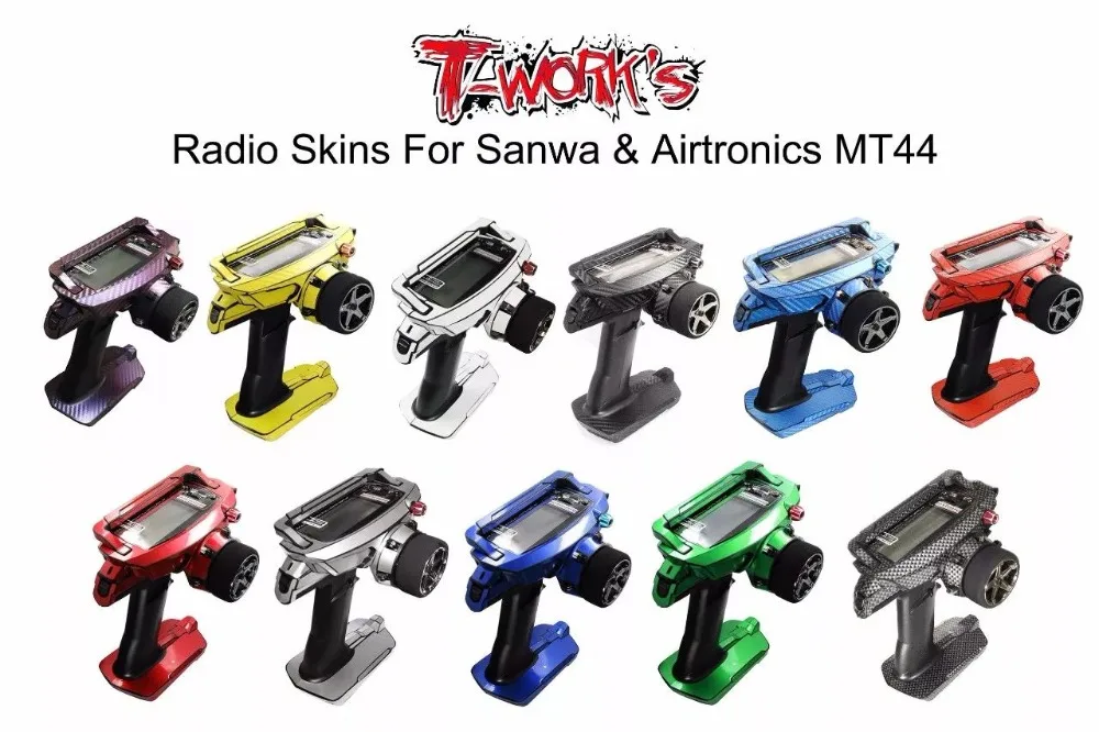 Фото T-WORK Sanwan MT44 наклейка на кожу для радио зеркальная хромированная радио 3D цвета графитовая наклейка для sanwa MT44 Подарочная защита экрана №1