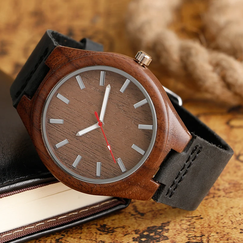 Крутые дизайнерские часы из натурального дерева новые деревянные наручные