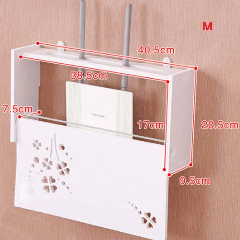 Беспроводная Wifi коробка маршрутизатора деревянная пластиковая настенная полка