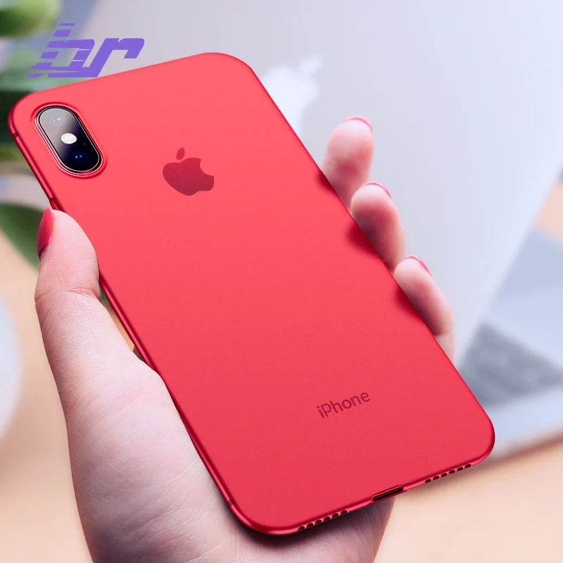 BR New Luxury Phone Case For iPhone X Red Cases Ultra Thin PC Slim Transparent Back Cover 7 8 Plus Fashion Shell |