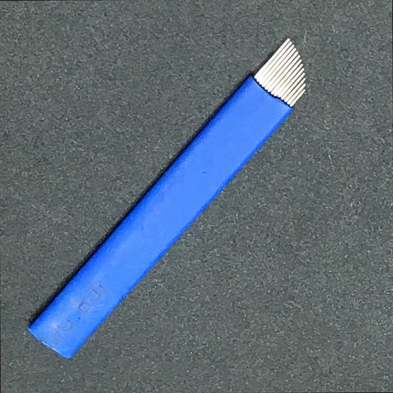 

Blue FLex 13 Tebori Microblading needles Permanent Makeup Tattoo Needle 13 Flex Blades for Eyebrow Manual Pen