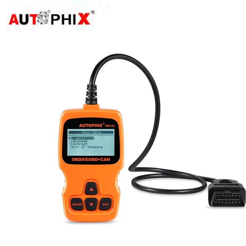 Новый автомобиль сканер универсальный AUTOPHIX OM123/OM121 OBD OBD2 EOBD может Диагностика
