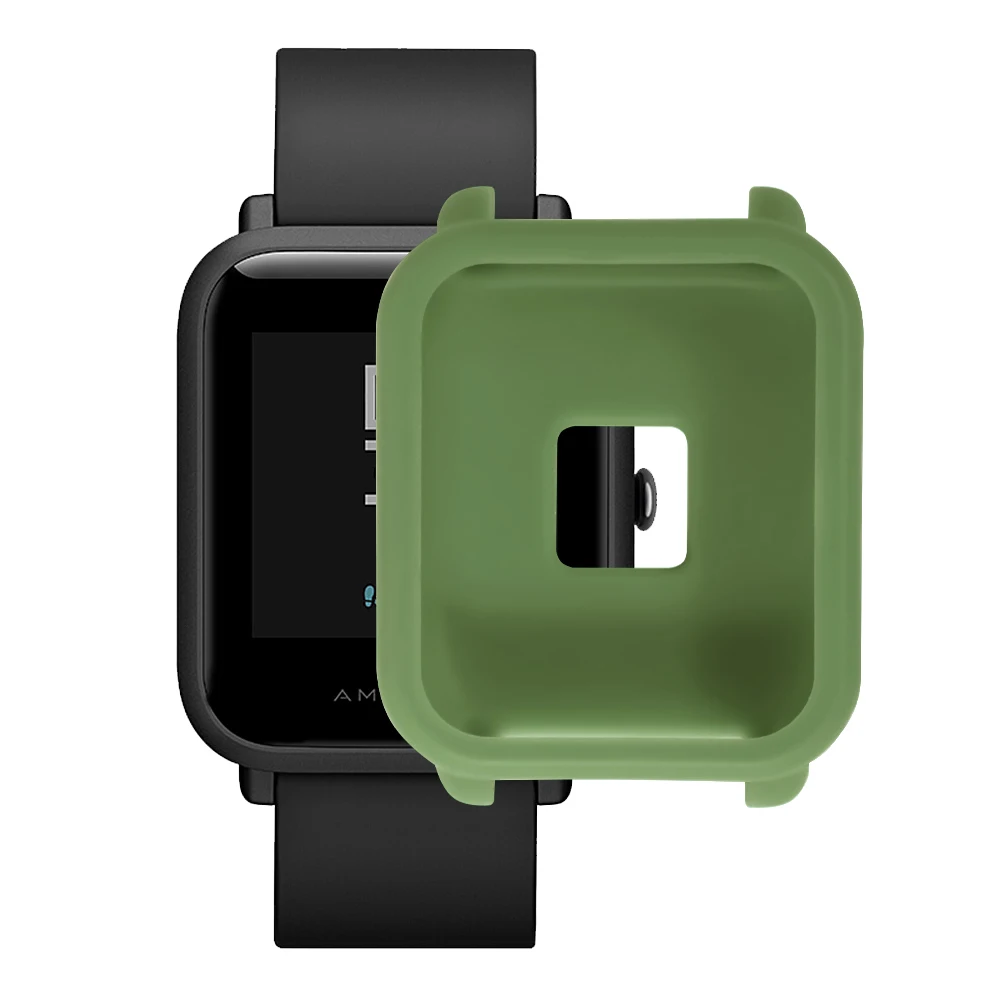 Мягкий ТПУ защитный силиконовый полноцветный чехол для Xiaomi Huami Amazfit Bip Youth WatchSmart аксессуары защитная рамка
