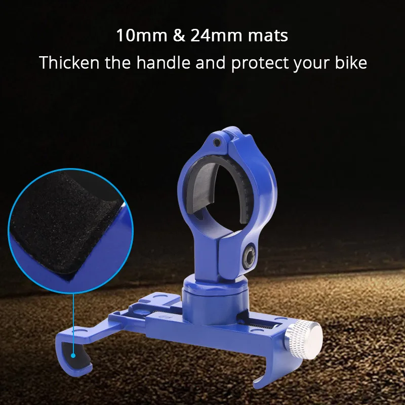 Aluminum Bicycle Phone Mount Holder For 3.5-6.2 inch GPS MTB Mountain Bike Motorcycle Handlebar Clip Stand Support Bracket | Мобильные