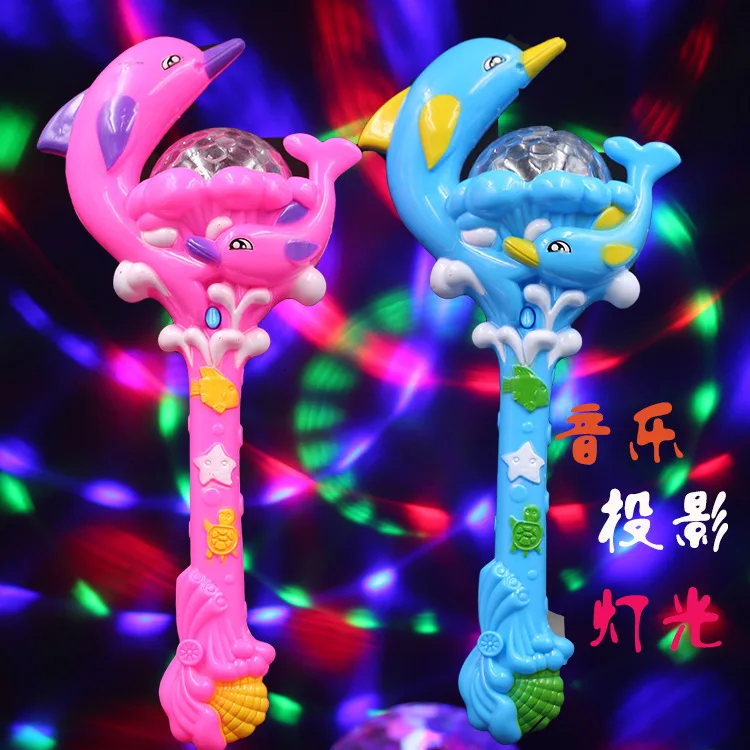Красочная танцевальная волшебная палочка в виде дельфина светящиеся красочные