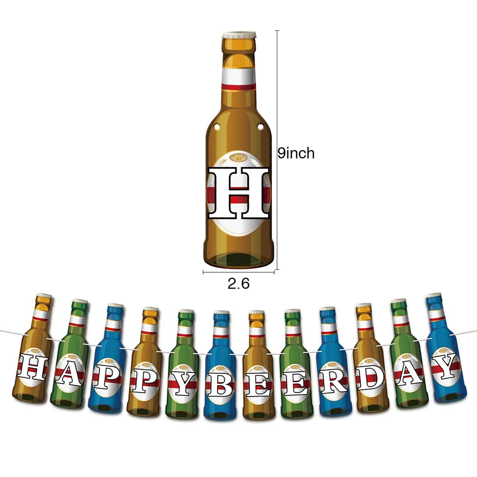 Nicro 32 шт./компл. счастливый день пива комплект украшений для вечеринки золотого Кофе ура воздушные шары-гирлянды декор дома DIY вечерние# Set113