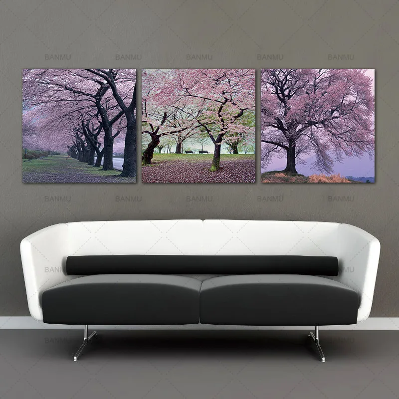 Холст фото стены Книги по искусству печатает изображение Cherry Blossom Ёлки картина