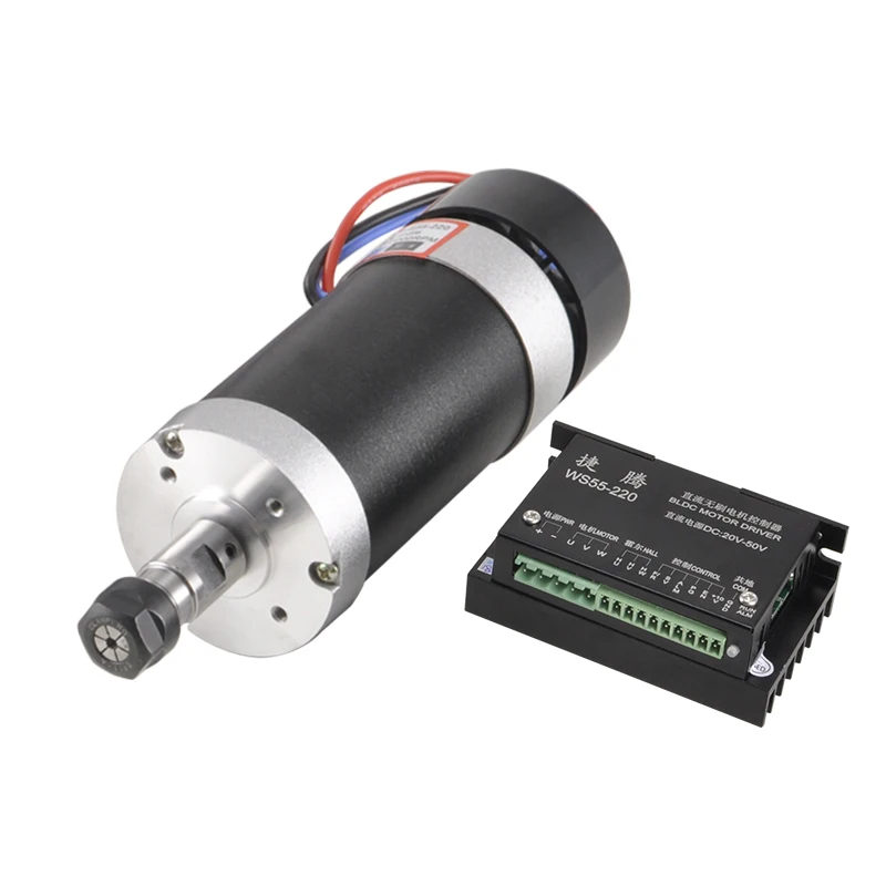 

Daedalus Spindle Kit 500W Brushless Air Cooled Spindle with WS55220 Spindle Stepper Motor Driver For Wood Carving PCB Drilling