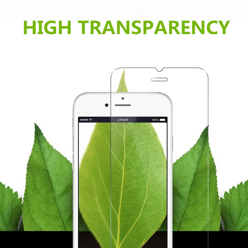 AIKASHI 2 шт. tempered glass 9 H для iphone X 8 4S 5 5S 5c SE 6 6s плюс 7 plus защита экрана Защитная пленка +