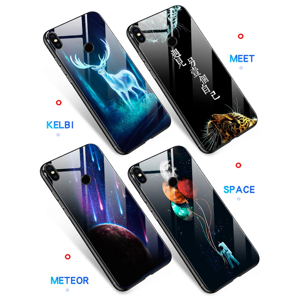 Lu mi nous закаленное Стекло чехол для Xiaomi Redmi Note 5 Звездная 8 SE A1 5X 6X Red Plus 6 s Pro 4 X |