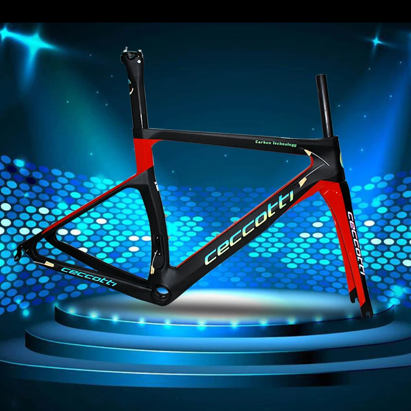 cettotti DIY Colors or Logo carbon road frame:carbon Frame+Seatpost+Fork+Clamp+Headset free shipping | Спорт и развлечения