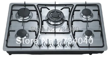 gas built in stove top