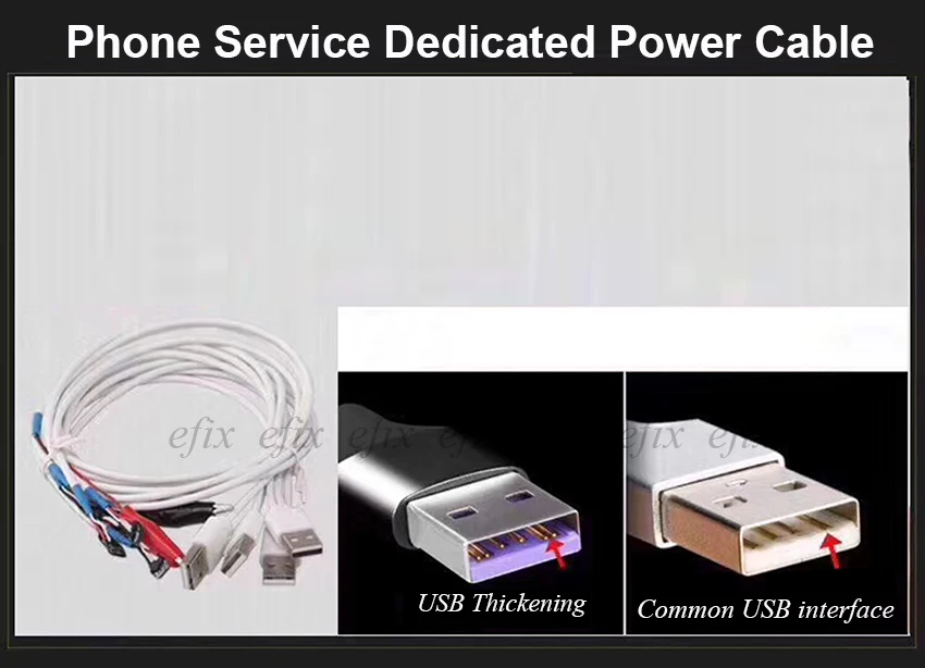 IPower Тестовый Кабель питания для iPhone 8G 8P X 7G 7P 6S 6SP 6G 6P 5 5C DC провод контроля мощности