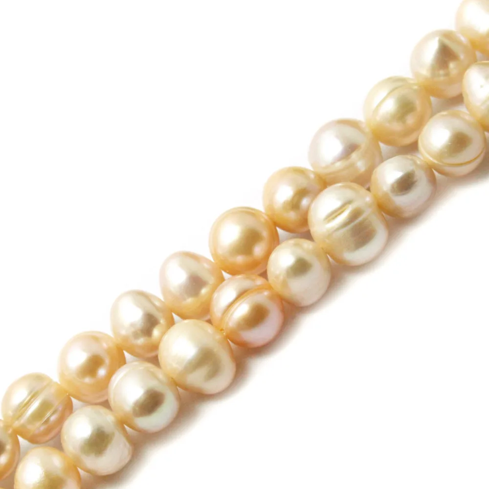 Светло розовые белые 35 5 см Бусы из натурального Пресноводного Жемчуга Свободные