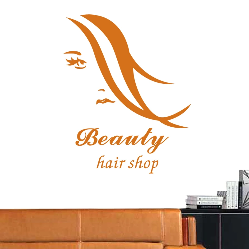DCTAL Парикмахерская Стикеры Красота салон секси девушка наклейка стрижка Плакаты