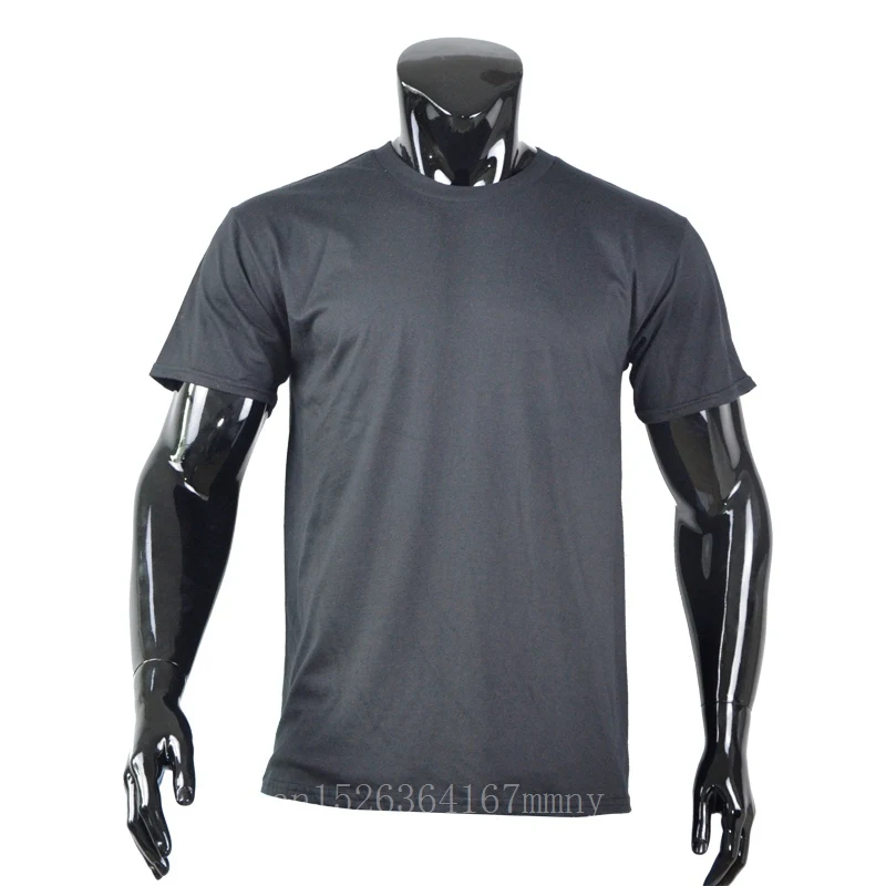 Новинка 2020 Однотонная футболка для отдыха мужские черно белые футболки из 100%