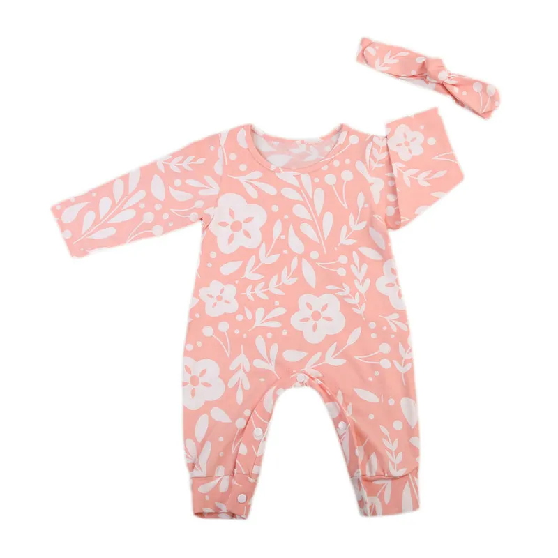 Милая Одежда для новорожденных девочек из 2 предметов 2017 г. Осенний розовый