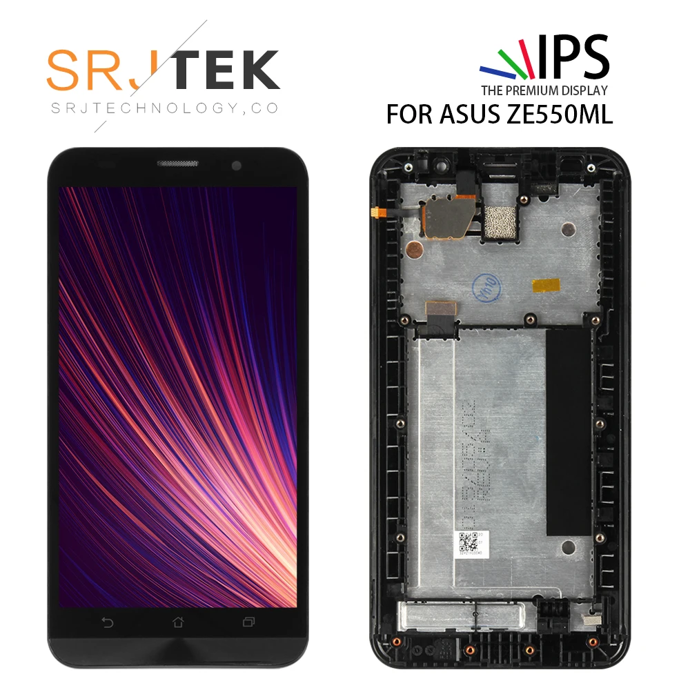 Сенсорный экран SRJTEK 5 0 дюйма для ASUS Zenfone 2 ZE550ML сменный ЖК дисплей с рамкой