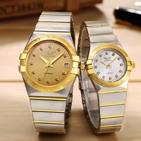 guanqin mens watches set top brand luxury automatic waterproof mechanical business clock watch men top movment relogio masculino