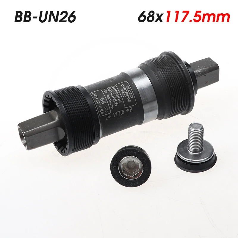 BB-UN26 68x117.5mm BB-UN26 BB-ES25 каретка квадратный ISIS Тип 68/73 мм велосипед Запчасти велосипедная ось bb комплект MTB дорожный велосипед каретка - Цвет: BB-UN26 68x117.5mm