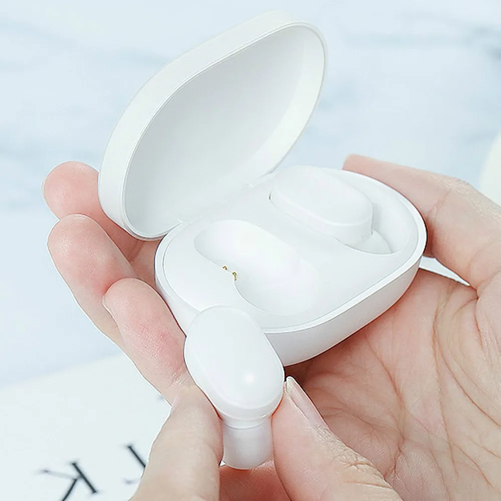 Оригинальные наушники Xiaomi AirDots TWS Bluetooth наушники с сенсорным управлением гарнитура Bluetooth 5,0 Mijia наушники с зарядным устройством
