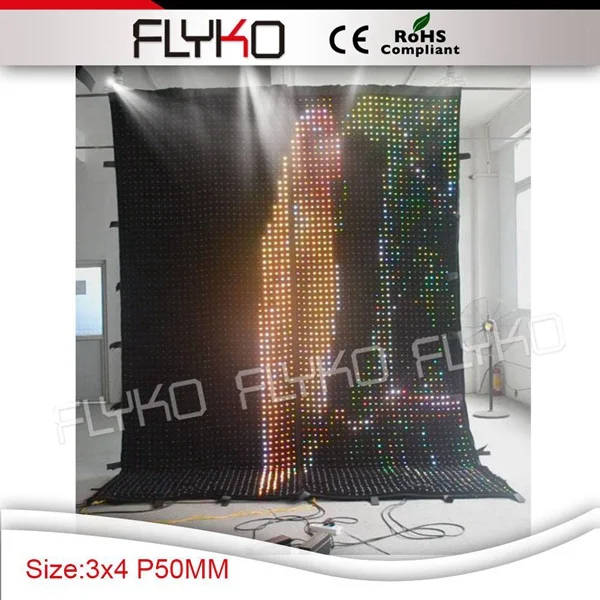 Комнатный полноцветный светодиодный настенный видеоэкран P5 для концертов и