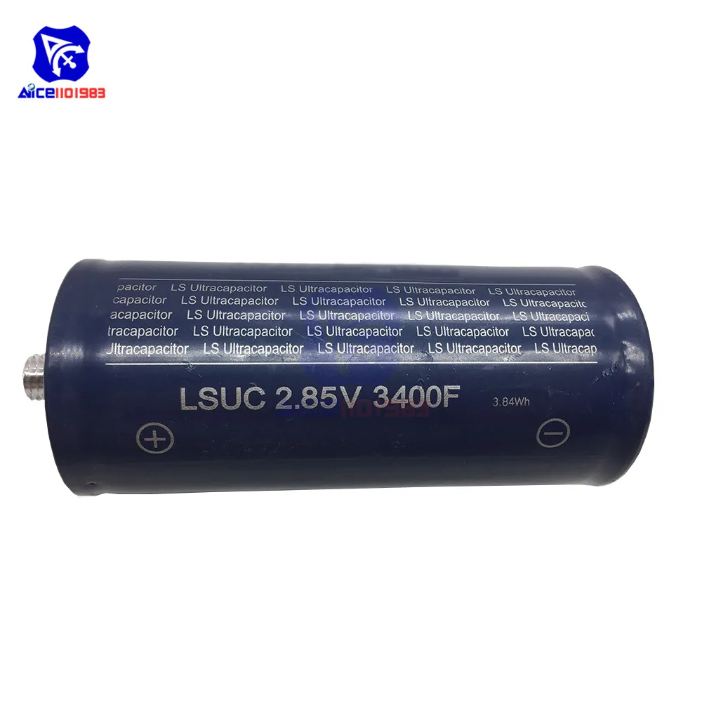 Ultracapacitor 2,85 V 3400F 145*60 мм низкая ESR высокая частота супер фарад конденсатор 2.85V3400F для автомобиля авто питание