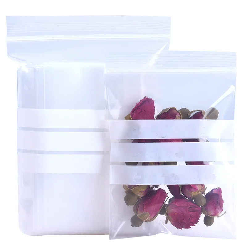 

300Pcs 6x9cm(2.36"x3.54") Transparent Plastic Zipper Package Bag Dried Flower Zip Lock Pouch DIY Retails Ziplock Pack Bag
