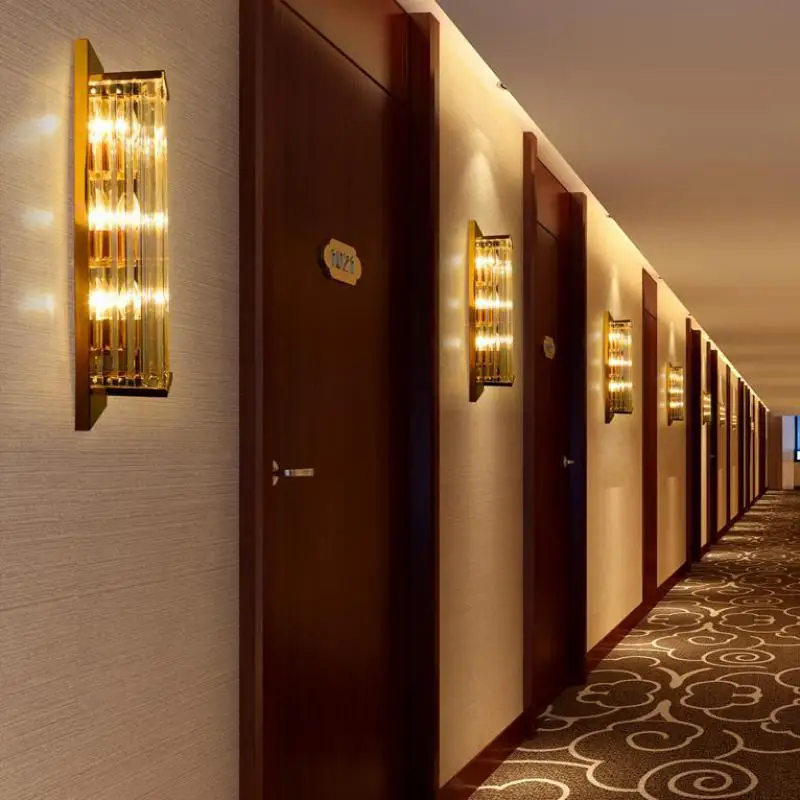 Итальянский дизайн 62 см длинное Хрустальное настенное бра для дома большое